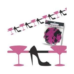  Heels and Pink Martini Garland   Bachelorette Party 