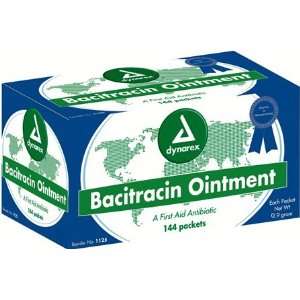  Dynarex Bacitracin Ointment   Box of 144 .9 gram 