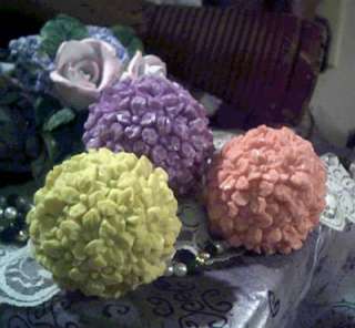 Silicone Flower Ball Soap Candle Mold  
