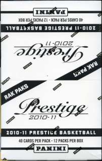 2010/11 Panini Prestige Basketball Rack Box  