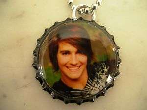 BOY BAND BIG TIME RUSH JAMES BOTTLE CAP NECKLACE  