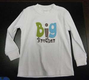 BIG BROTHER LONG SLEEVE WHITE SHIRT SIZE 2T  
