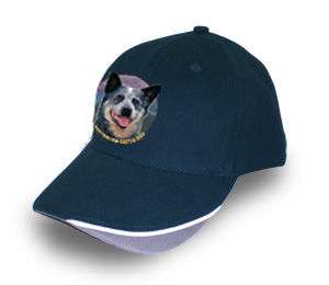 BLUE HEELER AUSTRALIAN CATTLE DOG BASEBALL CAP/HAT  