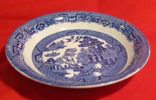 Allertons China ~ Willow (Blue Smooth) ~ Soup Bowl ~ England  