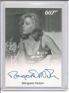 James Bond Archives Margaret Nolan auto card  