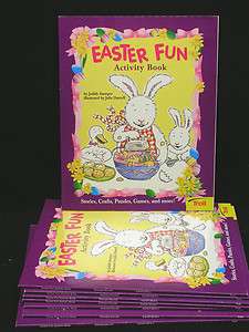 Easter Fun activity books 8 book lot stories crafts puzzles games and 