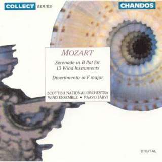 Mozart Serenade in B flat for 13 Wind Instruments; Divertimento in F 
