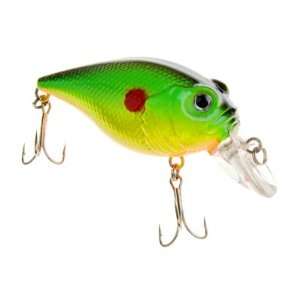 5CM Fishing Crank Bait Bass Lure Floating Lures 1#   Lime and Black