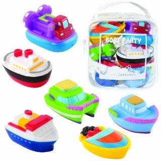 Elegant Baby Bath Squirtie Toys, Boats by Elegant Baby