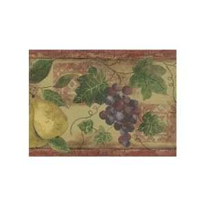   Deep Red and Gold Wallpaper Border in Kitchen & Bath Resource Book