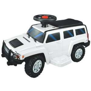  Hummer H3 6V Battery Operated Ride On Toy Car  White Electronics