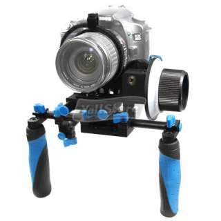   VCR Shoulder Mount Rig + Follow Focus Movie Kit for Camera Camcorder