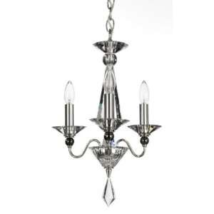  Jasmine Black Pearl Mini Chandelier with Optic Quality 