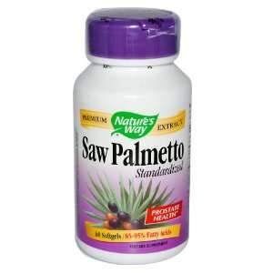  Natures Way Saw Palmetto, Standardized Extract   60 