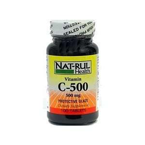 Nat Rul Vitamin C 500 Tablets 500mg 100 Health & Personal 