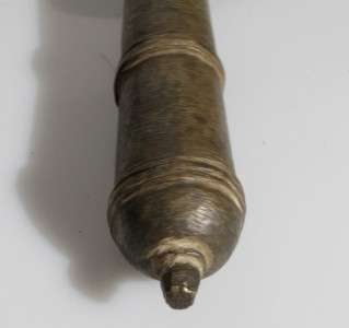 ANTIQUE BRASS GUNPOWDER MEASURE FOR A CANNON  