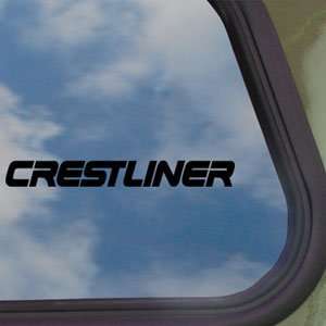 Crestliner Black Decal BOAT CRUISER Truck Window Sticker  