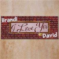 Personalized I Love You Wall Canvas Perfect Gift  