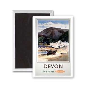 Devon   Boat on the beach   3x2 inch Fridge Magnet   large magnetic 