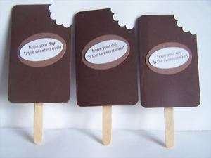 Stampin Up handmade greeting card choc popsicle PY LOT  