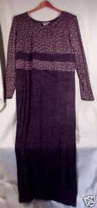 New Carole Little Petites Black Knit Long Dress Sz 10P~Slimming 