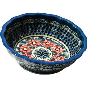  Polish Pottery Scalloped Bowl 1279 134a