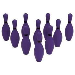  Colored Bowling Pin Sets Purple   Sports Bowling Equipment 