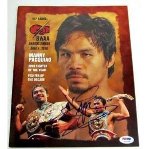   Awards Dinner Program PSA Hologram   Autographed Boxing Magazines