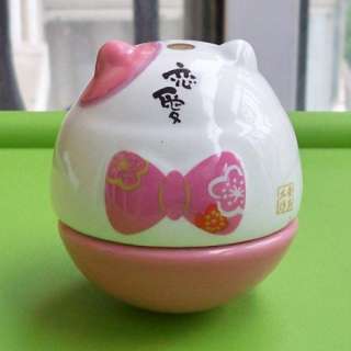 Pink Maneki Neko Lucky Cat Feng Shui Fortune Gift Charm  