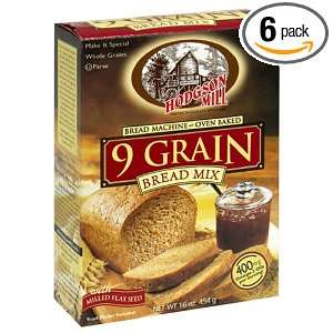 Hodgson Mill 9 Grain Bread Mix, 16 Ounce Boxes (Pack of 6)