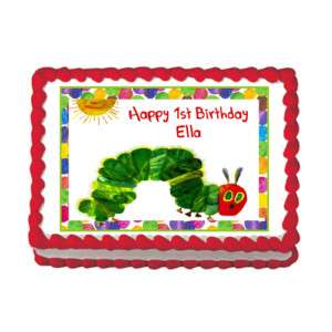 THE VERY HUNGRY CATERPILLAR Edible Party Cake Image  