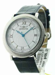 0065 Invicta Mens Leather Watch Set Ultra Slim New 843836000659  