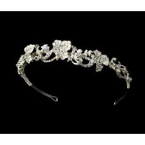  Antique Style Silver Bridal Headband Beauty