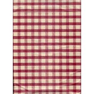   and Beige Gingham Check 102 Oblong Vinyl Tablecloth