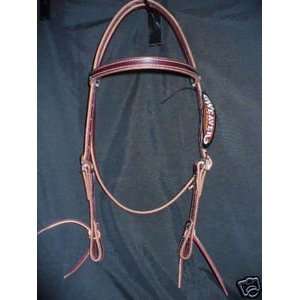  WEAVER LEATHER HEADSTALL BRIDLE WESTERN HORSE SHOW TACK 
