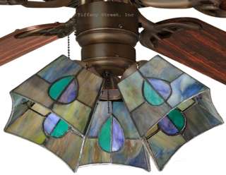 Mackintosh Leaf Tiffany Ceiling Fan Shade Meyda 16080  