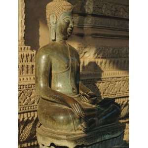 Buddha Statue, Haw Pha Kaew, Vientiane, Laos, Asia Premium 