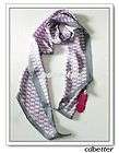 New CHANEL Silk SCARF CC & Pearl necklace Chain Pattern  