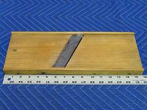 Antique Wooden with Metal Blade Meat and Cheese Slicer K46  
