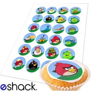   Angry Birds Edible Cake Toppers (Birthday Cupcake Topper by eShack