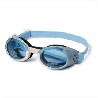 Doggles ILS Dog Goggle sunglasses Ice Blue Frame / Blue Lens Medium 