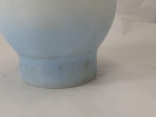 Clear Glass Frosted White And Blue Chimney Shade  