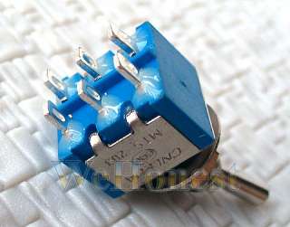 50 pcs Electric Toggle Switch DP3T On Centre Off On #B  