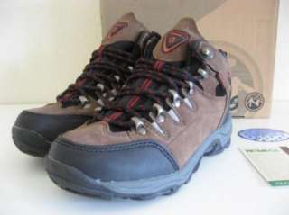 BOYS Waterproof Brown Hiking Camping Scouting Boots 3  