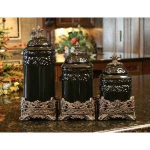  Onyx Medium Ceramic Canister Set