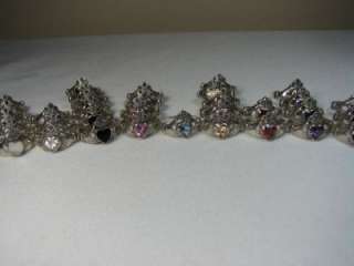 Huge Lot 33 Sterling Silver Claddagh Rings Marcasite Crystals $850 