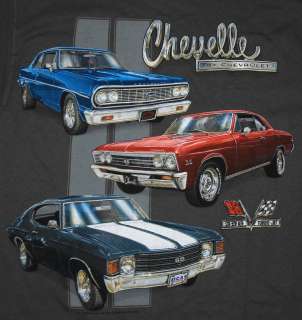 GM Chevrolet Chevelle Classic Car Lineup Automobile T Shirt Tee  