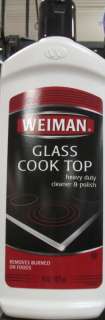 WEIMAN GLASS COOK TOP HEAVY DUTY CLEANER & POLISH 15 OZ  
