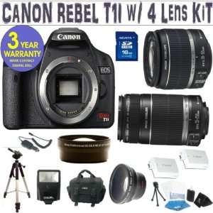  BRAND NEW CANON REBEL T1I (EOS 500D) w/ CANON 18 55 IS LENS + CANON 