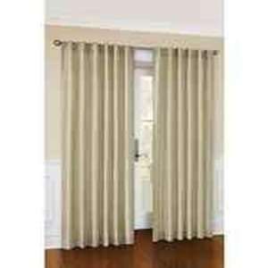  Canopy Lined Faux Silk Drapery Panel Curtains Tan 54 x 85 